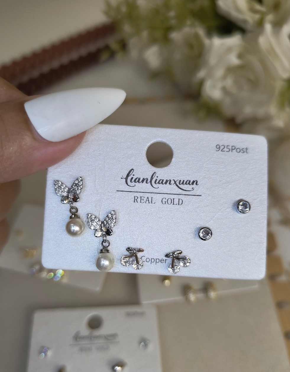 3pair Earrings set E-25